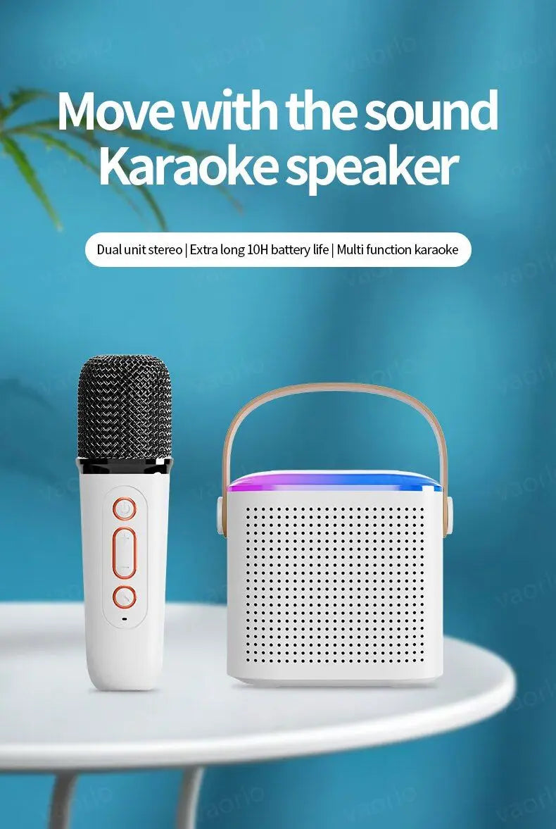 Portable Wireless Dual Microphone Speaker - CrazyGiz Shop