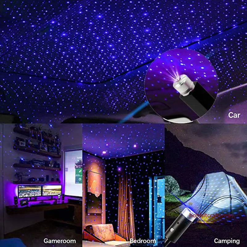 Mini LED Car Roof Star Night Light Projector - CrazyGiz Shop