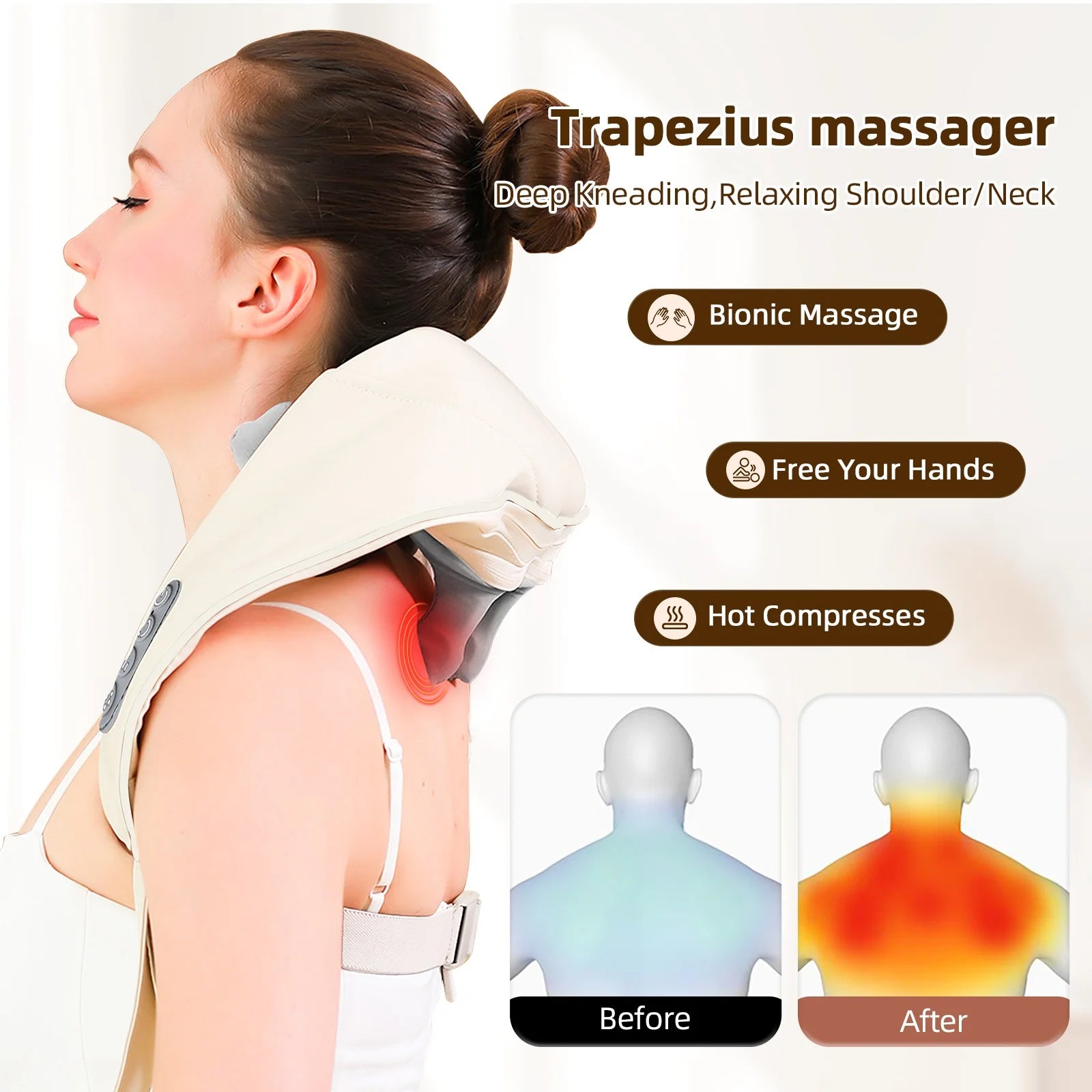 Wireless Neck And Shoulder Massager - CrazyGiz Shop