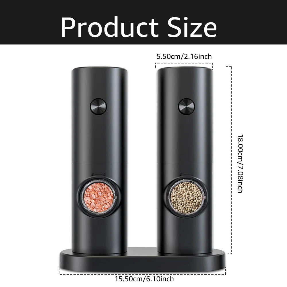 Electric Automatic Mill Pepper And Salt Grinder For Kitchen Tool - CrazyGiz Shop