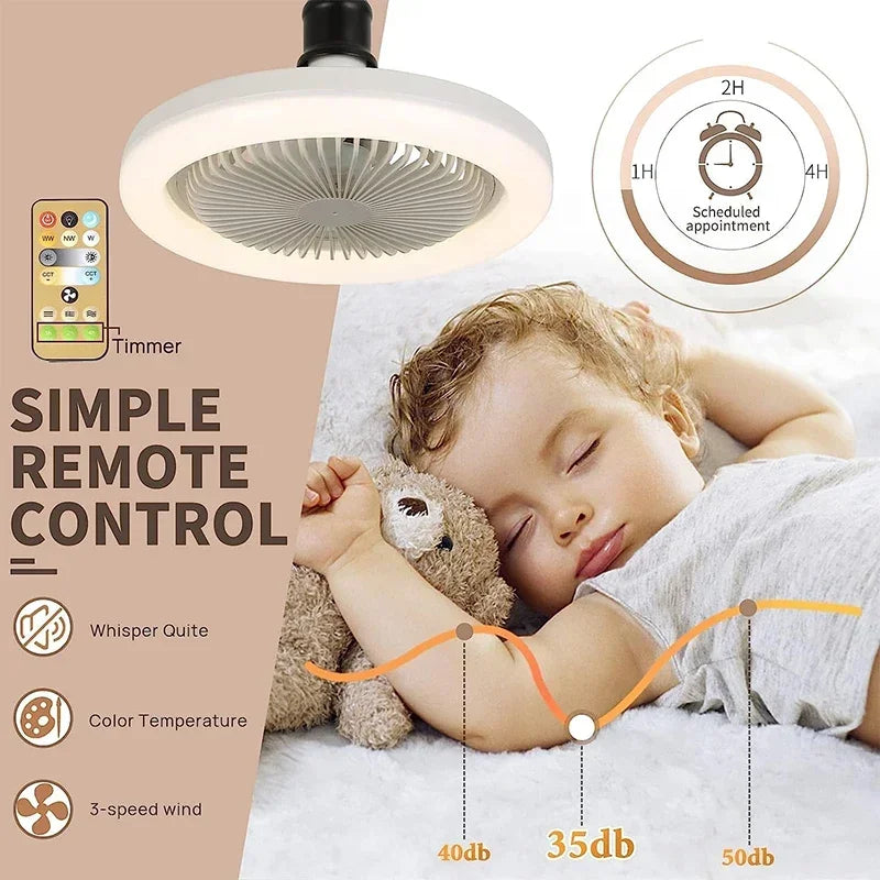 Smart 3-in-1 Ceiling Fan with Remote Control - CrazyGiz Shop